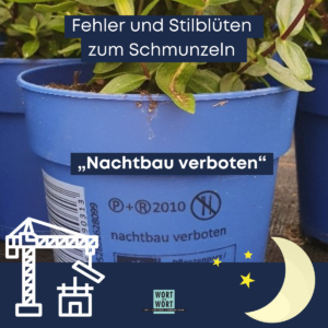 blauer Plastiktopf mit einer Pflanze (Nachtblau)