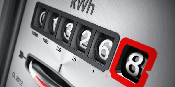 Stromzähler Zifferbereich eines Stromzählers